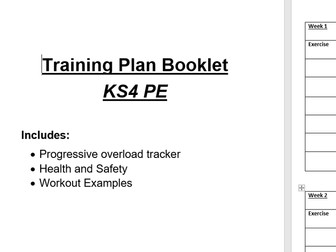 KS4 PE workout booklet