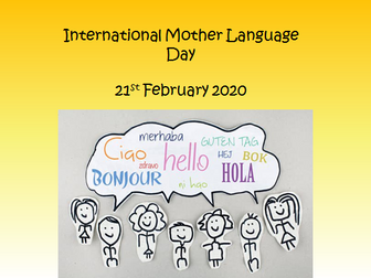 International Mother Language Day Assembly KS1 and KS2