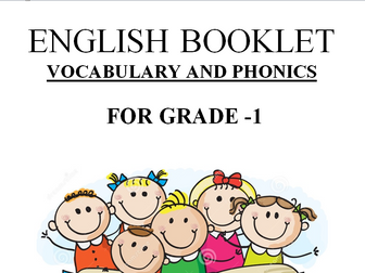English booklet for grade 1. It is for two units.