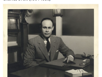 A black Scientist - Charles Drew and blood components