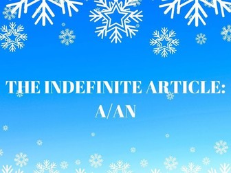 Indefinite Article a/an