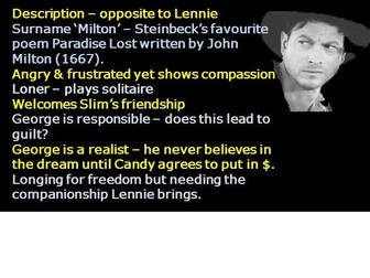 Of Mice and Men: A closer look at George and Lennie