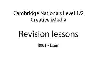 Creative iMedia R081: 5 revision lessons