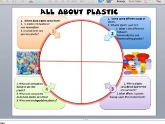 All about plastic worksheet - GCSE plastic theory questions