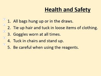 B2 1.2 Food Tests Practical