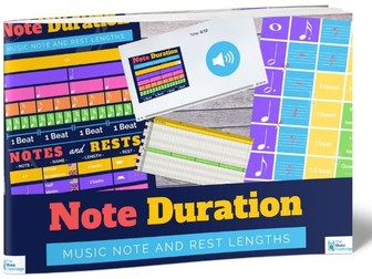 Note Duration-AUDIO EXAMPLES + INFOGRAPHIC + IMAGES