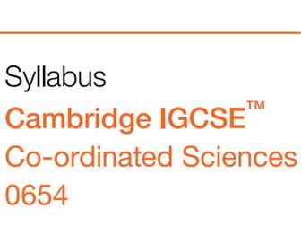 0654 Coordinated Chemistry Core Revision Guide