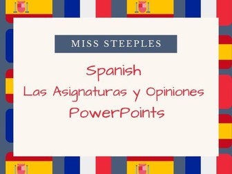 Las Asignaturas y Opiniones - Spanish School Subjects