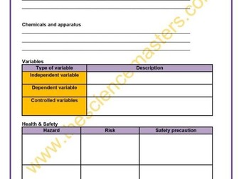 Senior Cycle Chemistry Investigation Book (2025 Specification) – Student Version