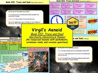 Virgil’s Aeneid Book XII: Truce and Duel (4x Lessons) [New OCR A-Level: ‘The World of the Hero’]