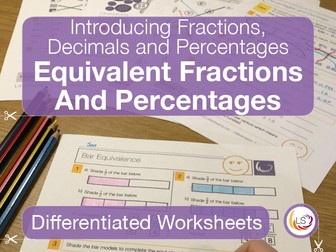 Equivalent Fractions and Percentages - Introducing Fractions