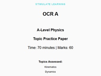 OCR A-Level Physics Practice Paper