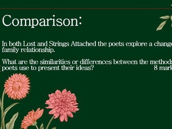 AQA Unseen Poetry Exam and Comparison