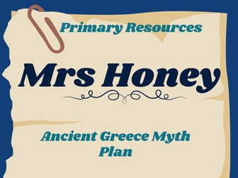 Ancient Greece Myth Plan