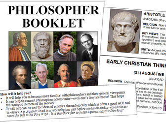 Key Philosophers Booklet OCR RS Alevel
