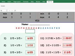 Number Worksheet Generator