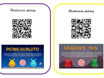 Phonics QR codes