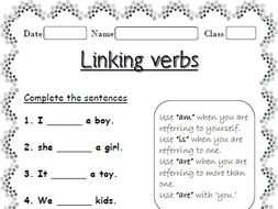 Linking Verbs Worksheets | Teaching Resources