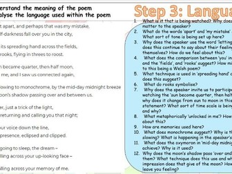 WJEC 'A Marriage' and 'Eclipse' poetry analysis lessons