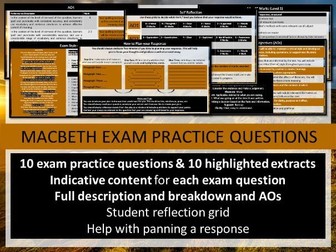 Macbeth Exam Practice Questions