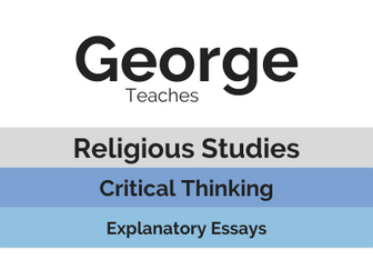 Critical Thinking: Explanatory Essays