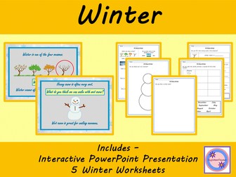 Winter Powerpoint and Worksheets