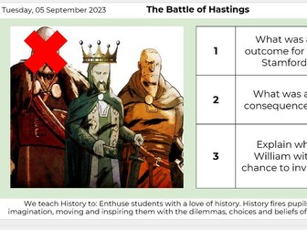 Y7 Norman Conquest: 10 Lessons + Assessment