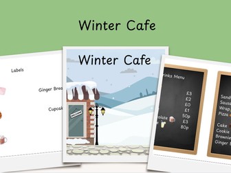 Winter Cafe Role Play Pack