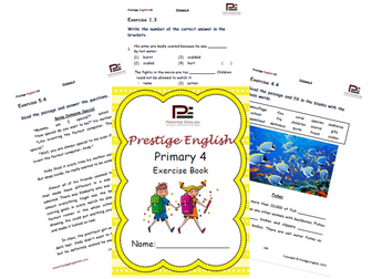 English Exercise Book – Primary 4 (ages 8+) (Vocabulary, Grammar, Comprehension)