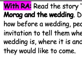 Year 2 - Katie Morag and the Wedding - week 4 of unit (with resources)