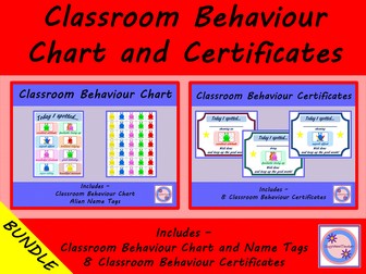 Classroom Behaviour Chart and Certificates