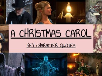 A Christmas Carol Key Character Quotes AQA GCSE English Literature