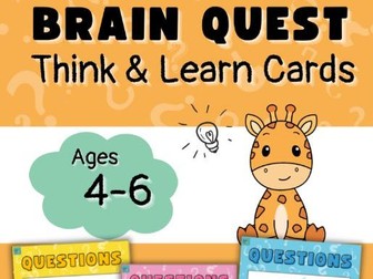 Brain Quest Think & Learn Cards for Preschool. 4-6 age.
