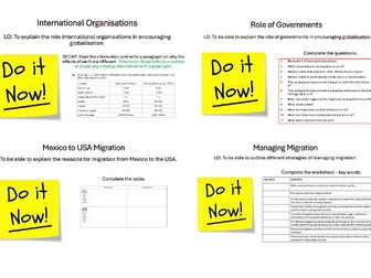 iGCSE Edexcel Geography - Globalisation