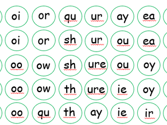 Phonics Phase 2-5 Counters