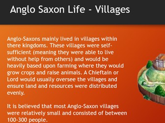 Life in Anglo-Saxon Britain Presentation - KS2