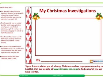KS2 Christmas Science Activities (Booklet)