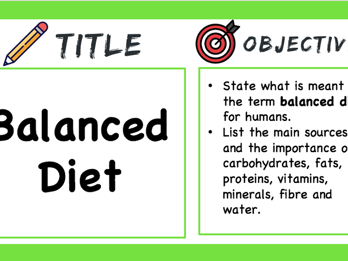 KS3/ KS4 - Balanced Diet - Workbook | Teaching Resources