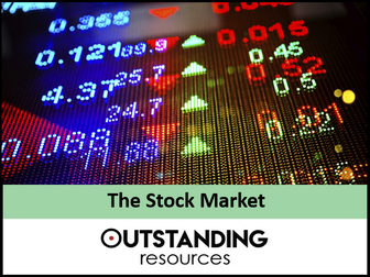 Stock Market and Fantasy Share Game  - Lesson and Worksheet