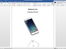 Creating a basic iPhone on solid works