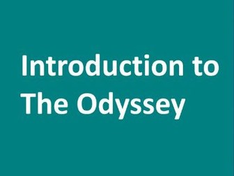 Introduction to The Odyssey