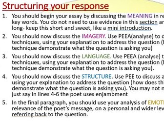 AS English Literature Cambridge Unseen Texts