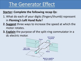 GCSE Physics - The Generator Effect - Unit 7.3.1-7.3.3 (AQA 9-1)