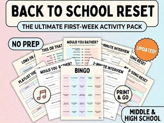 Back to school Bundle