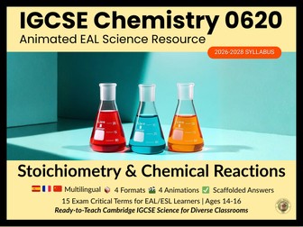 IGCSE Chemistry 0620 Stoichiometry & Chemical Reactions