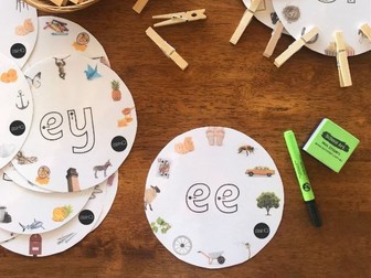 Digraph Sound Picture Wheels