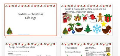 Christmas - Textiles - Gift Tags | Teaching Resources