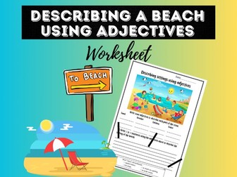 Describing a beach using adjectives