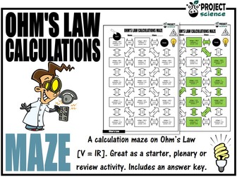 Ohm's Law Calculations Maze