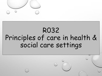 R032 Health & Social Care TA1-4